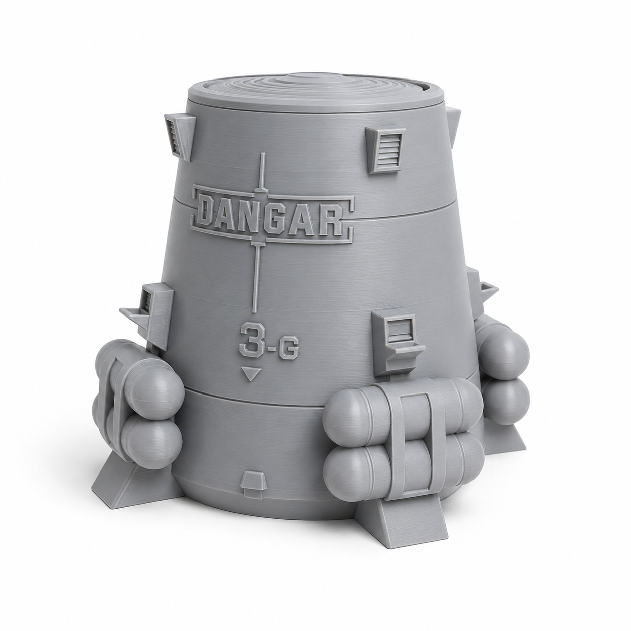 1/144 Scale G3 “DANGAR” Poison Gas Canister – High Detail 3D Printed Anime Prop for Gunpla