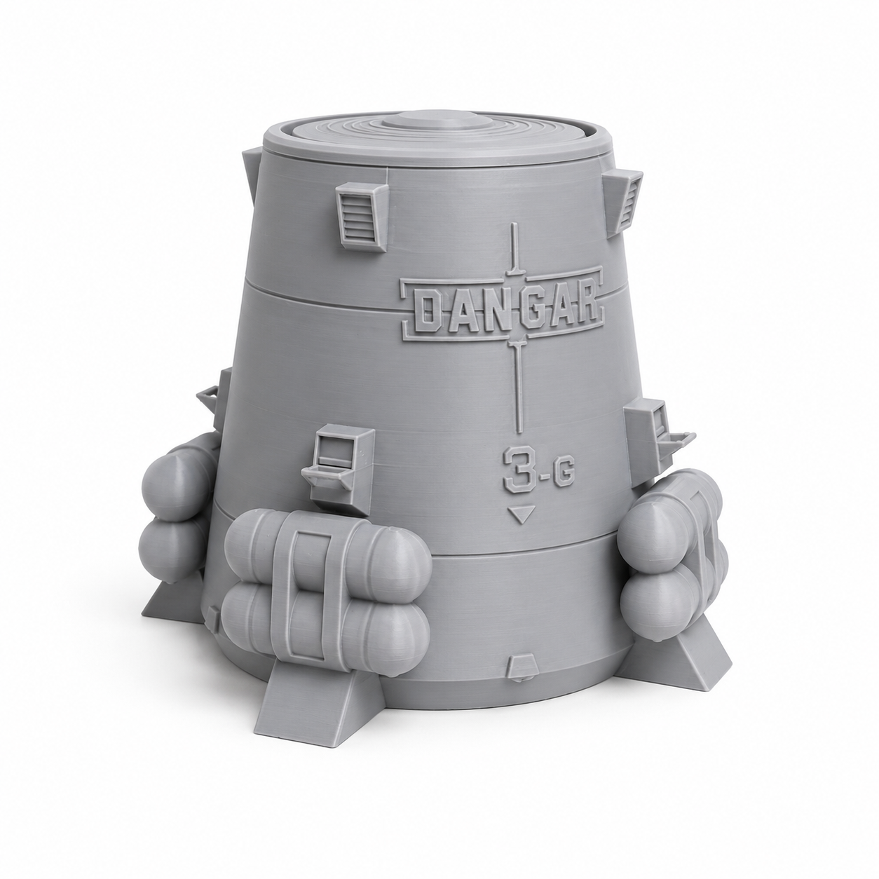 1/144 Scale G3 “DANGAR” Poison Gas Canister – High Detail 3D Printed Anime Prop for Gunpla